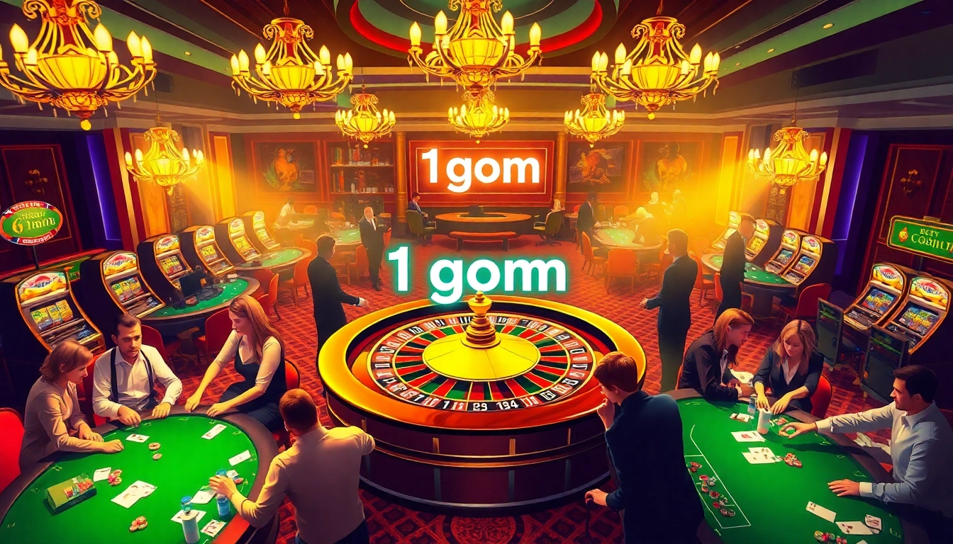 Experience the excitement of the casino with '1gom' on stunning roulette tables and poker action.